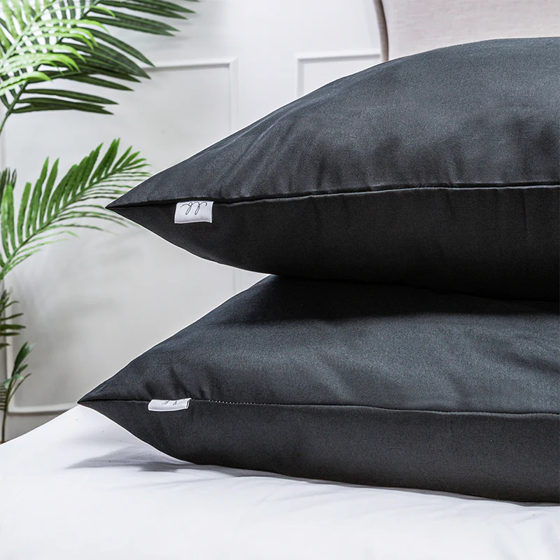 2- Pack Kussensloop Luna Uni - Zwart