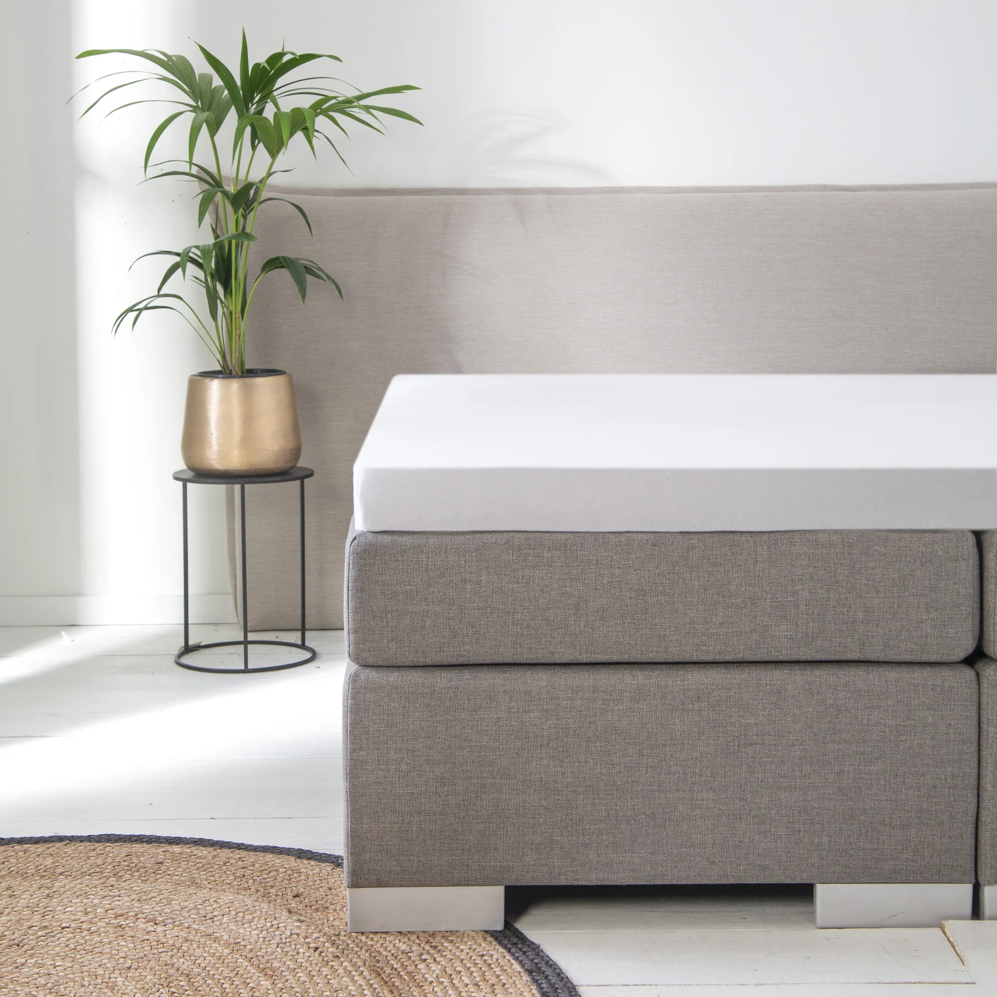 Molton Hoeslaken Luna - Topper - 2-PACK - 160 x 200 cm - Image 2
