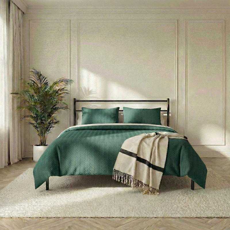 Bedsprei Rope - Donkergroen