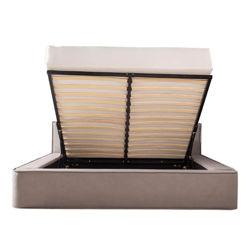 Boxspring met Opbergruimte Amour Tranquility - Velvet - Taupe - Image 5