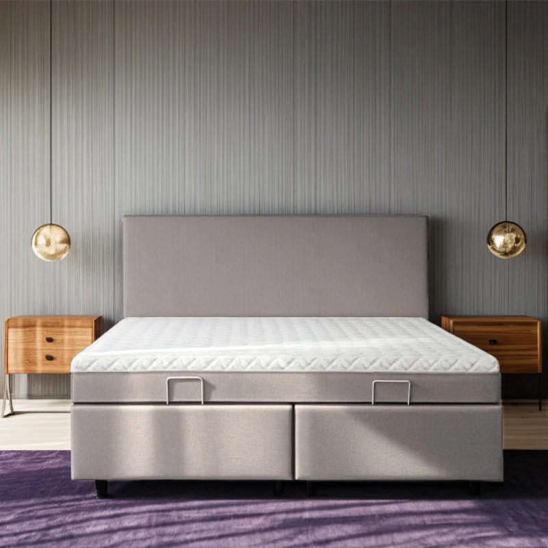 Boxspring Julia met opbergruimte - Beige - Image 4