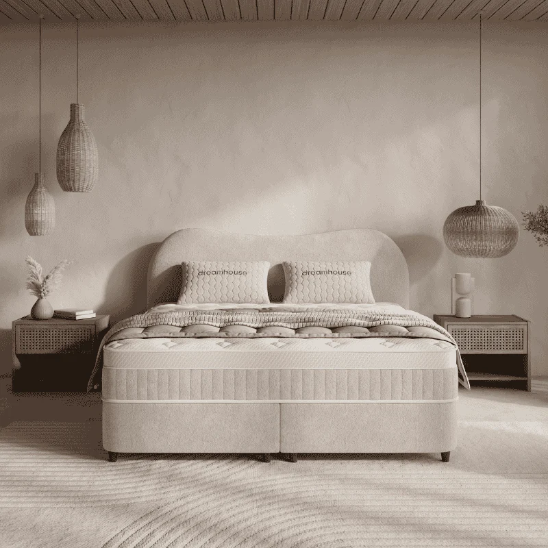 Boxspring met Opbergruimte - Arcus - Beige - Image 5