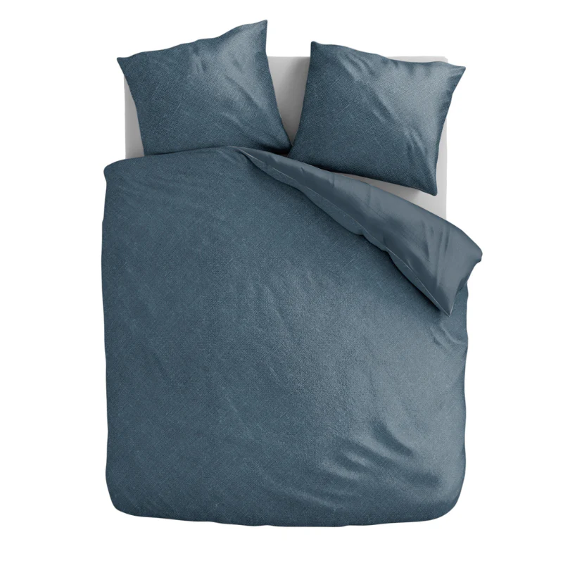 Dekbedovertrek Percale Katoen - Stonewash Blue - Image 2