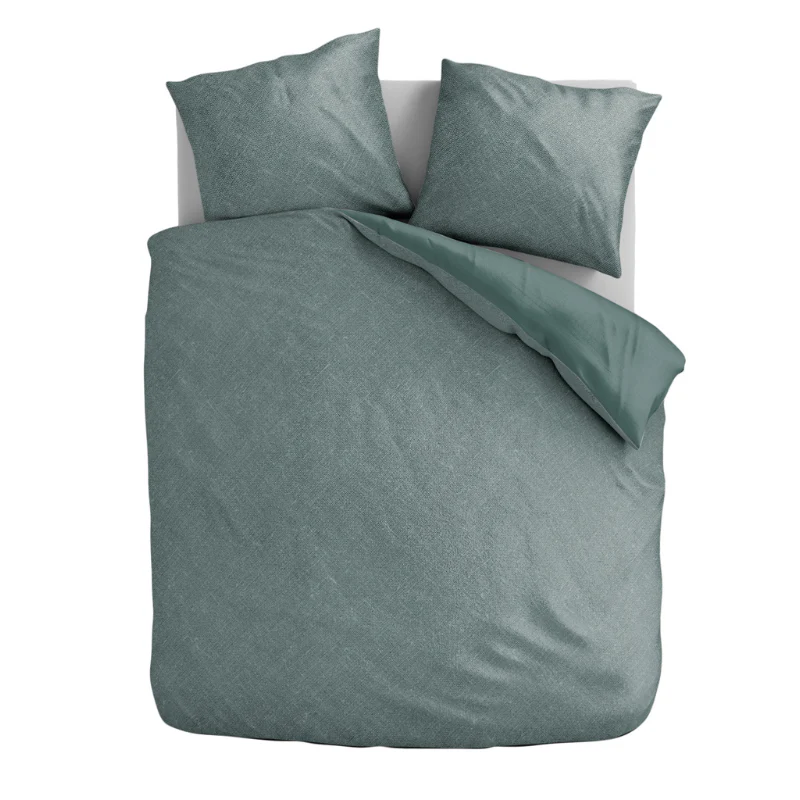 Dekbedovertrek Percale Katoen - Stonewash Green - Image 2