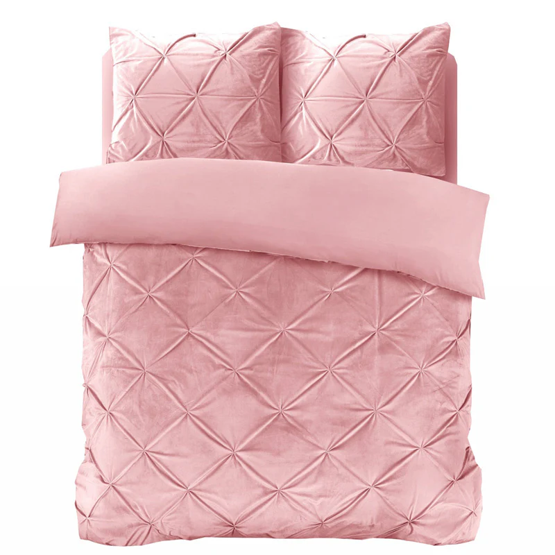 Dekbedovertrek Velvet Pintuck - Roze - Image 2