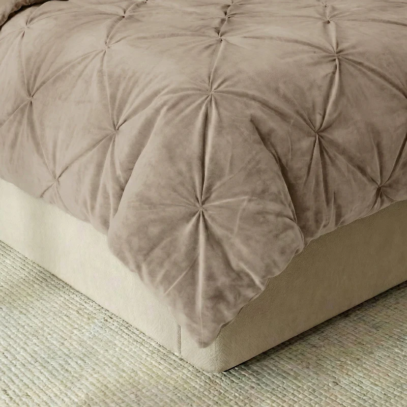 Easy Dekbed Diamond Pintuck - Licht Taupe - Image 2