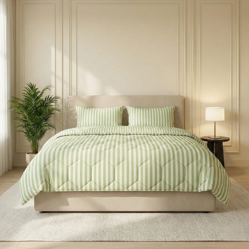 Easy Dekbed Zonder Overtrek - McGregor Streep - Groen - Image 2