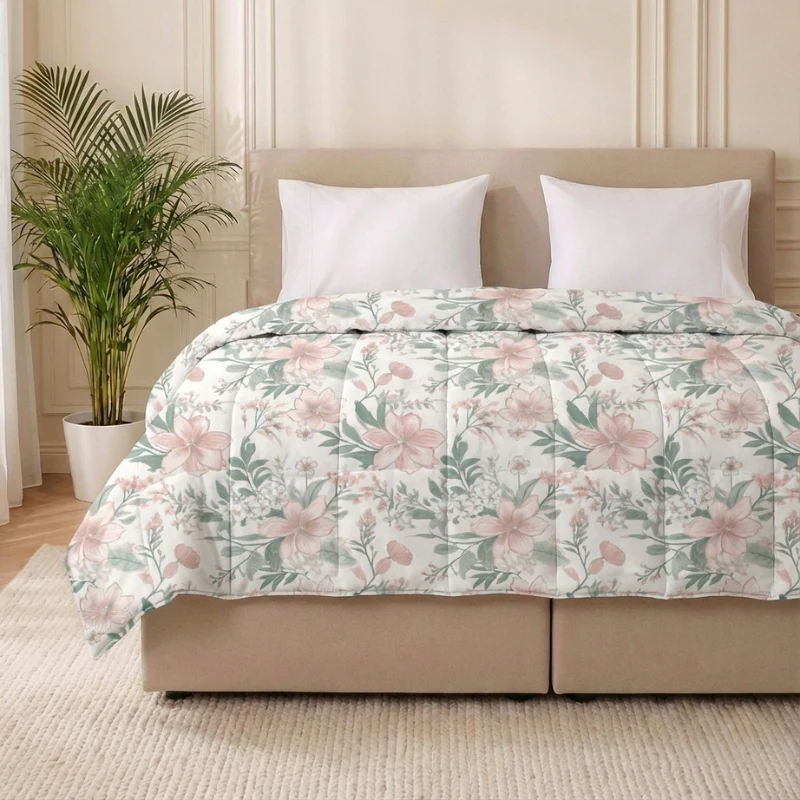 Easy Dekbed Zonder Overtrek - Pink Blossom