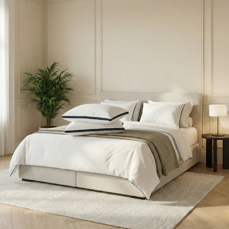 Hoofdkussens Royal Blue Comfort – Set van 2 - Image 4