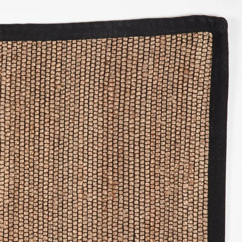 Jute Vloerkleed Edge - Zwart - Image 3