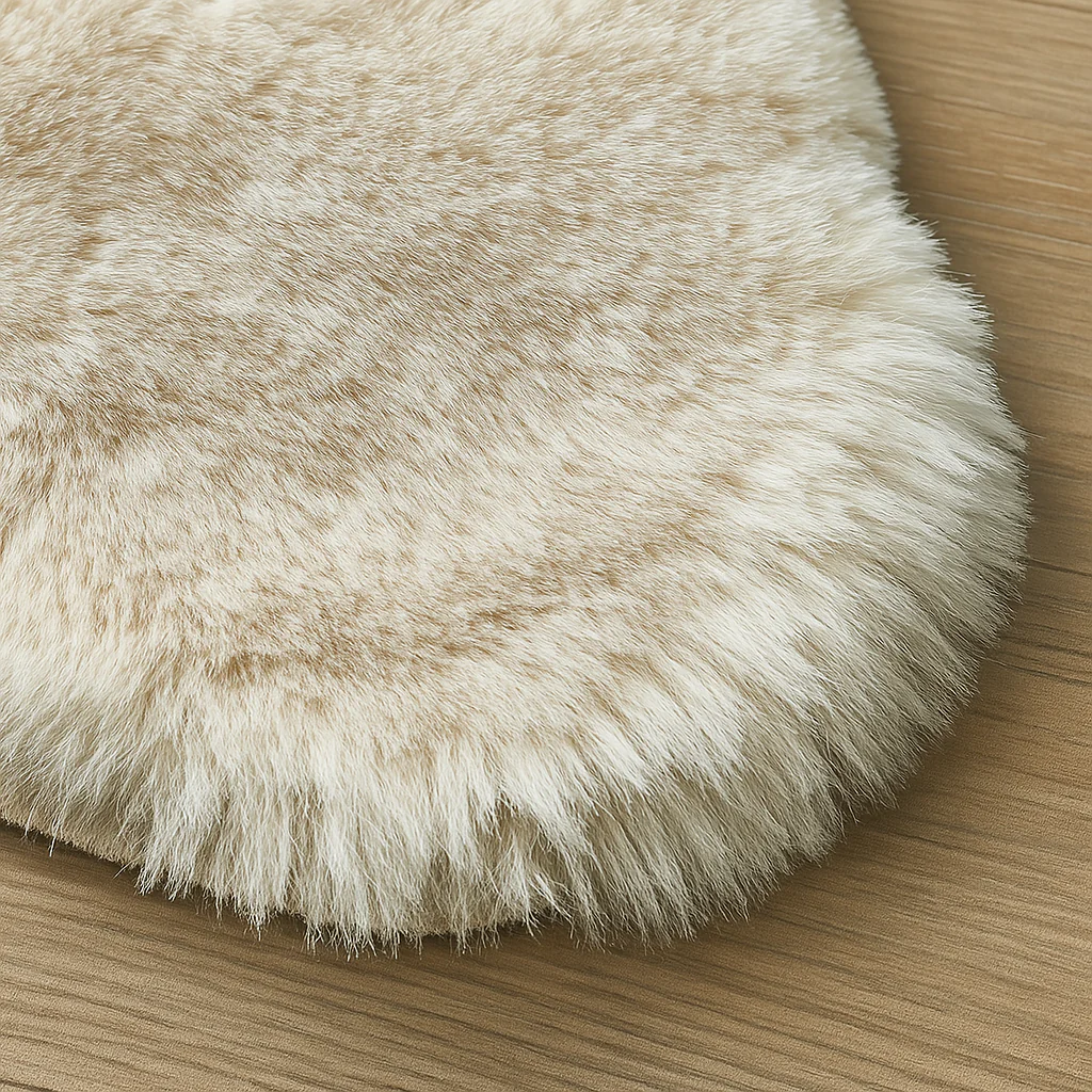 Kinder Vloerkleed Comfy Teddy - Crème - Image 2