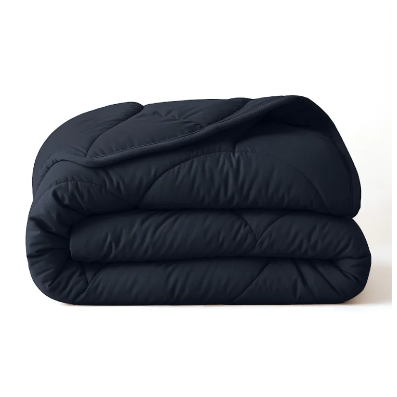 Lazy Dekbed Zonder Overtrek - Uni - Antraciet/Navy
