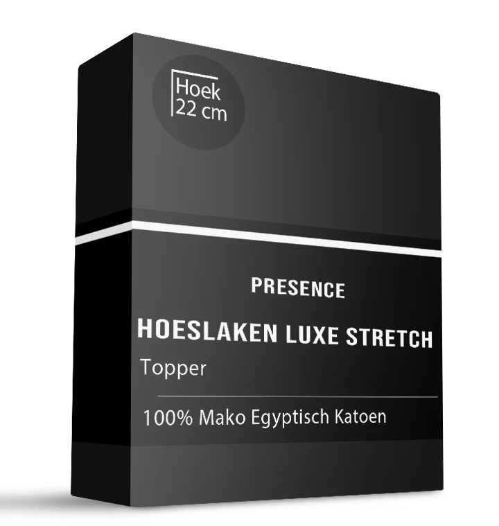 Topper Hoeslaken - Mako Jersey Katoen - Antraciet