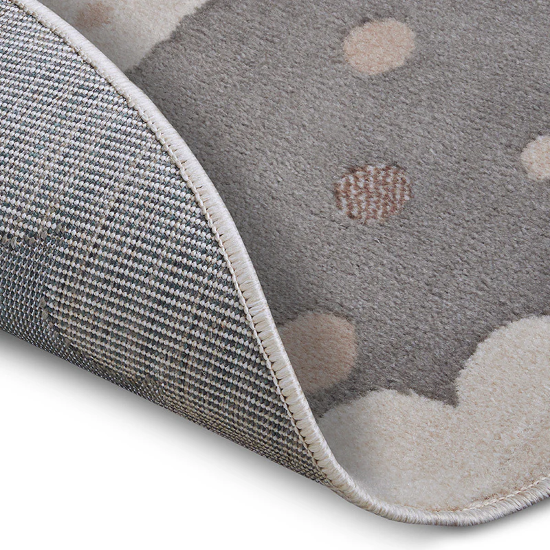 Vloerkleed Kids Crown Rond - Grijs - Image 2
